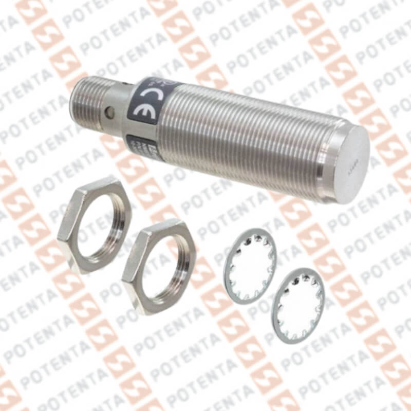 Sensor Inductivo, M18 inox, 10mm Ras, 10-30Vdc, Pnp/no, Con=m12-4p, ip67, P+F