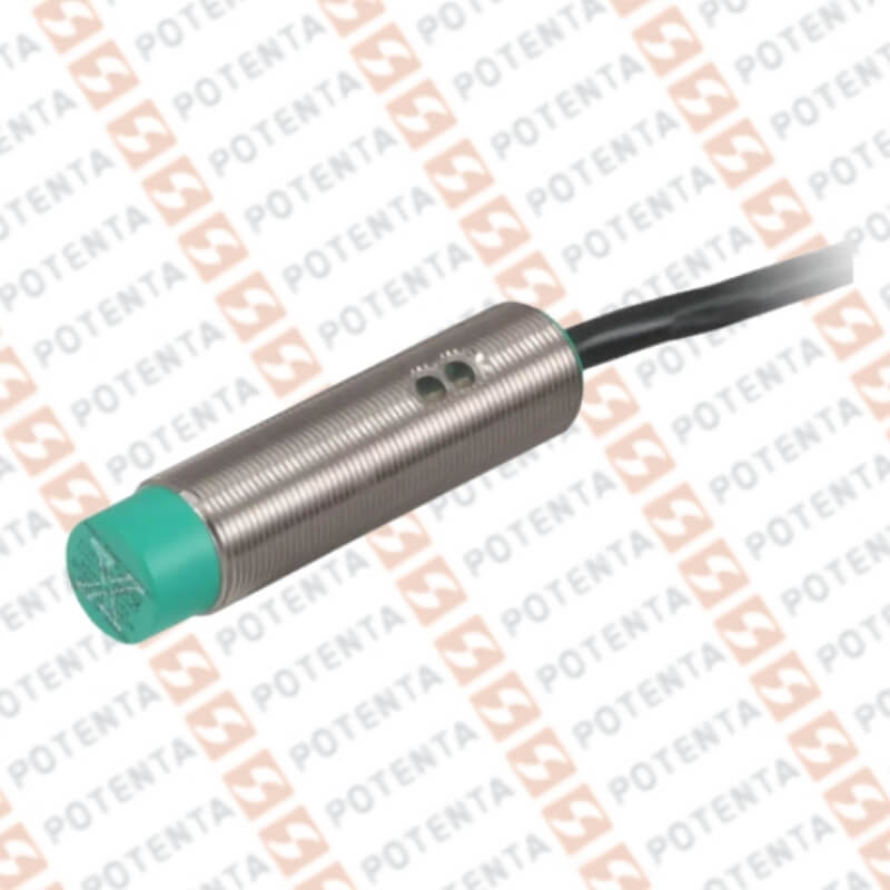Sensor Inductivo, M18 metal, 15mm nRas, 20-250Vac/Vdc, no-2hilos, Cab=2m, ip67, P+F