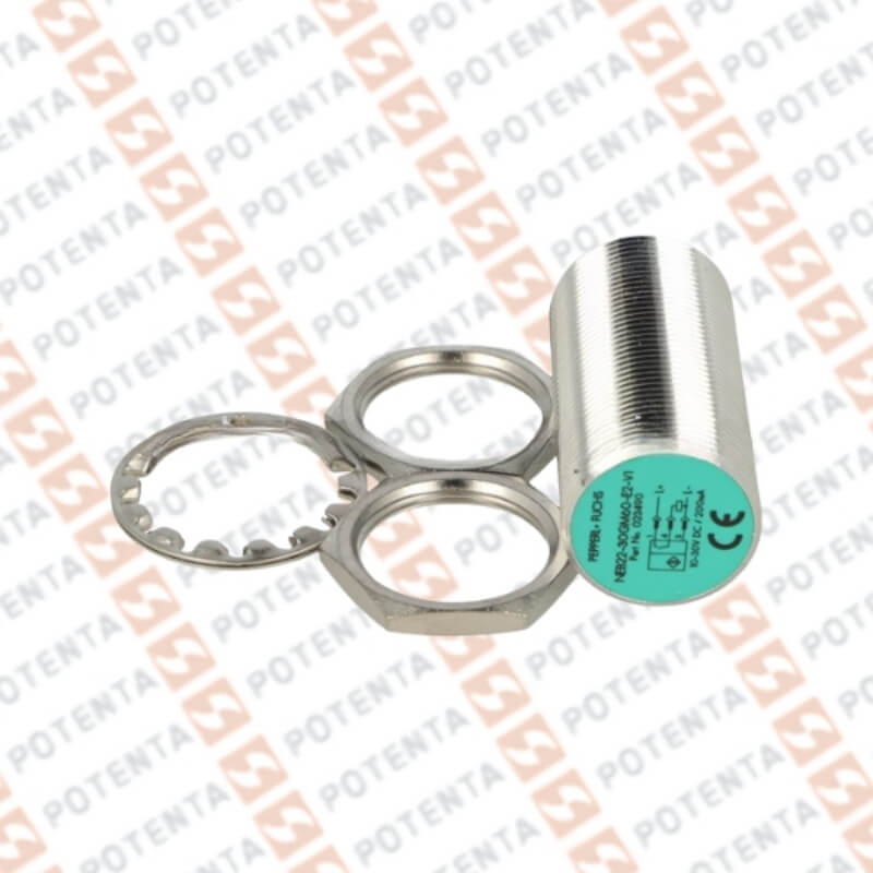 Sensor Inductivo, M30 metal, 22mm nRas, 10-30vdc, Pnp/no, Con=m12-4p, ip67, P+F