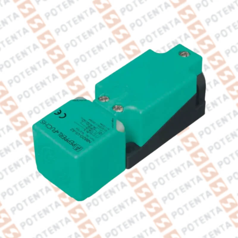 Sensor Inductivo Rect 40x40x118mm plas/metal, 20mm Ras, 20-253Vac/Vdc, no-nc, terminal P+F