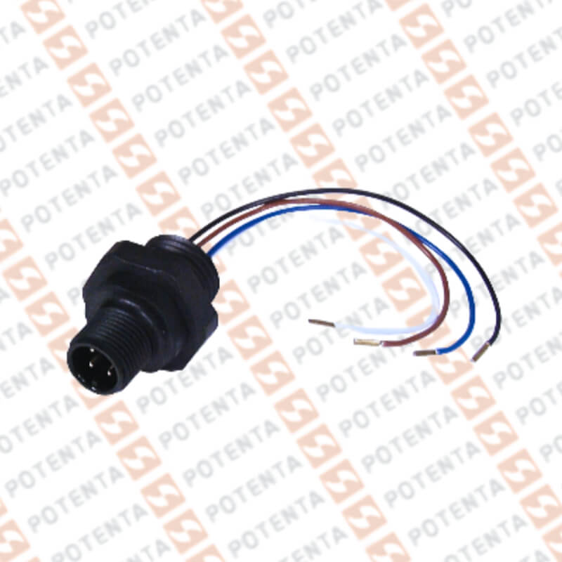 Conector m12-4p/m20, para sensores nbn40/nbb20, plastico, P+F