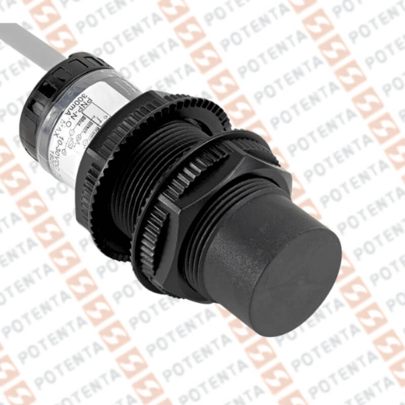 Sensor capacitivo M30, 30mm nRas, 20-240Vac, no-2hilos, Cab=2m, ip67, HTMsensor