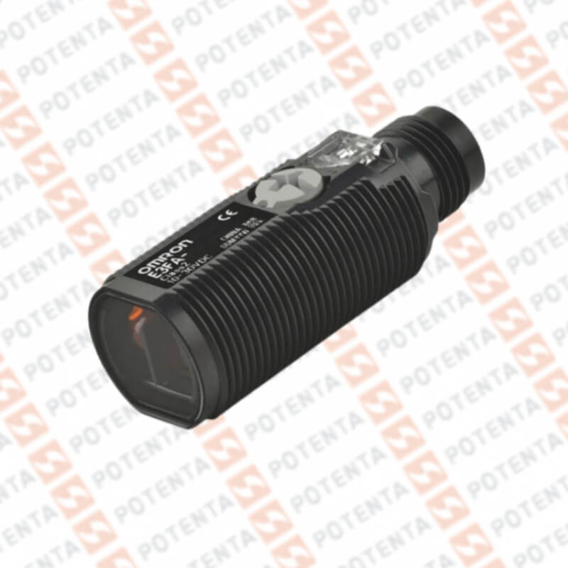 Sensor foto difuso M18 plastico, 300mm, 10-30Vdc, npn/lo-do, Con=m12-4p, ip69K, Omron