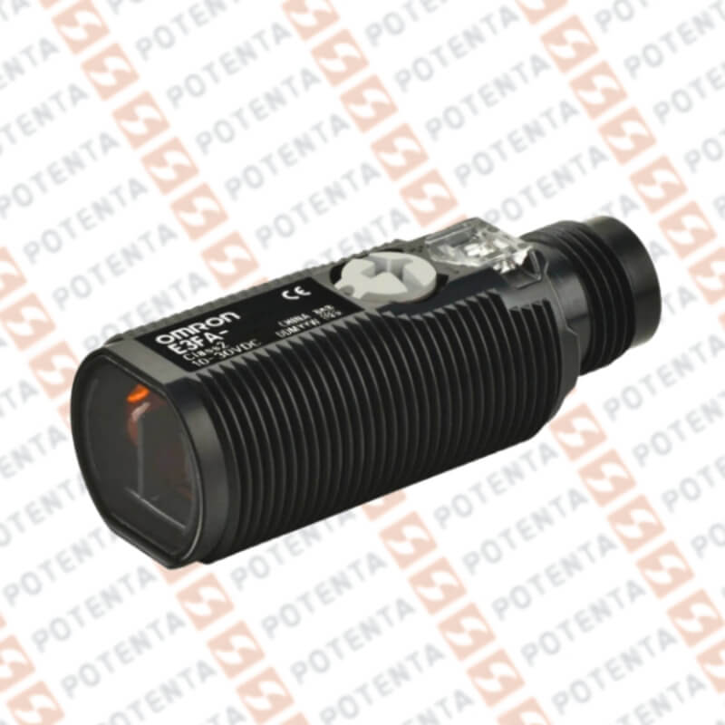 Sensor foto difuso M18 plastico, 1m, 10-30Vdc, pnp/lo-do, Con=m12-4p, ip69k, Omron