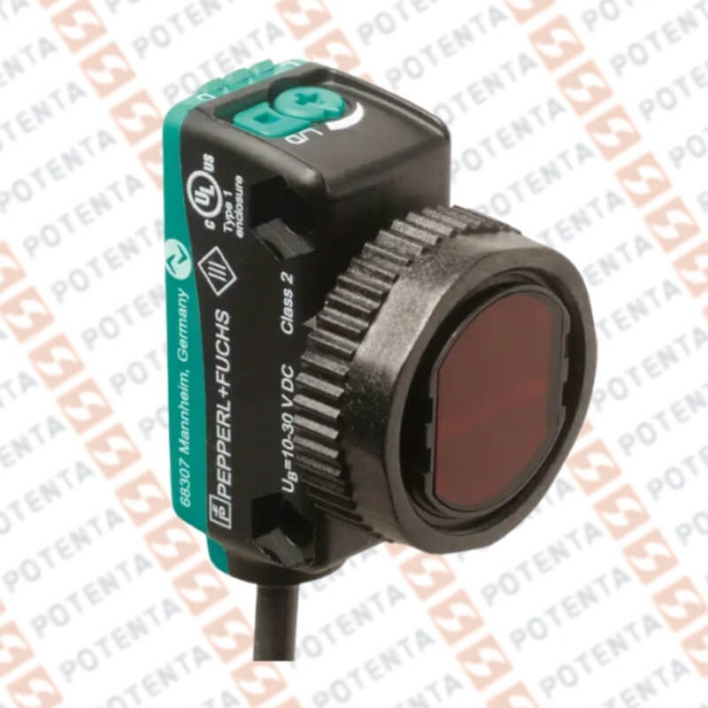 Sensor foto difuso Rect/M18, 800mm, 10-30Vdc, 2push-pull IOlink, Con=m12-4p, ip69k, P+F