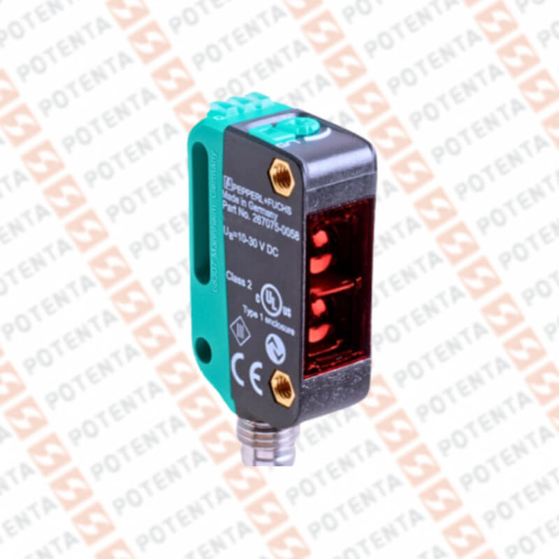 Sensor foto difuso PRec, sup/fon, inox, 350mm, 10-30vdc, 2push-pull iolink, Con=m8-4p, P+F
