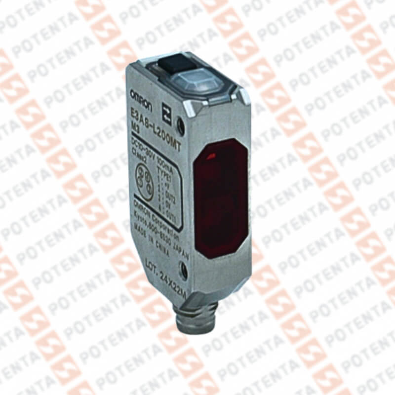 Sensor foto difuso Rect sup/fon, inox, 200mm, 10-30Vdc npn/lo-do teach m8-4p ecolab Omron
