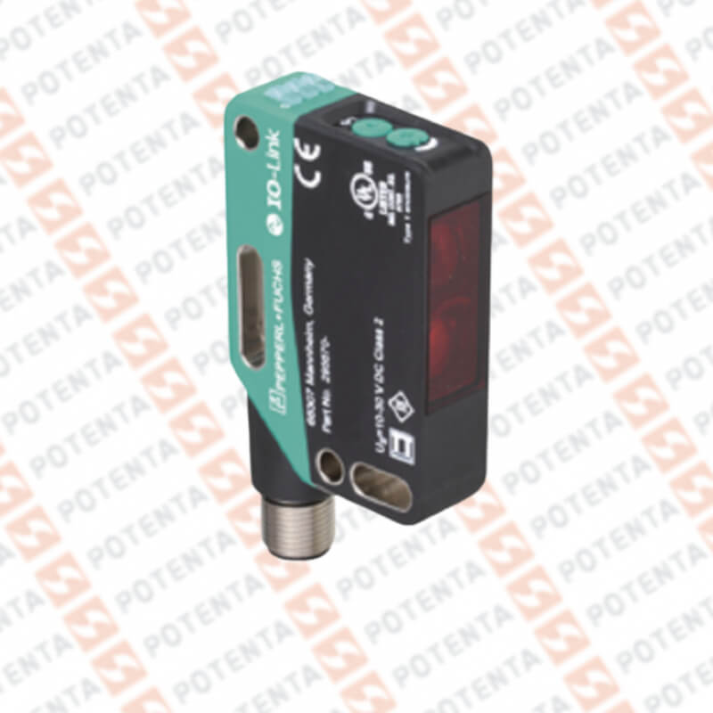 Sensor foto difuso Rect, 1.4m, 10-30Vdc, 2push-pull IOlink,, Con=m12-4p, ip69k, P+F