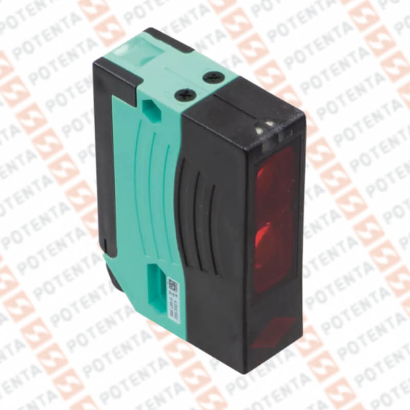 Sensor foto difuso rect, sup/fon, 2m, 12-240vac/vdc, rele temporizado, terminal, ip67, P+F