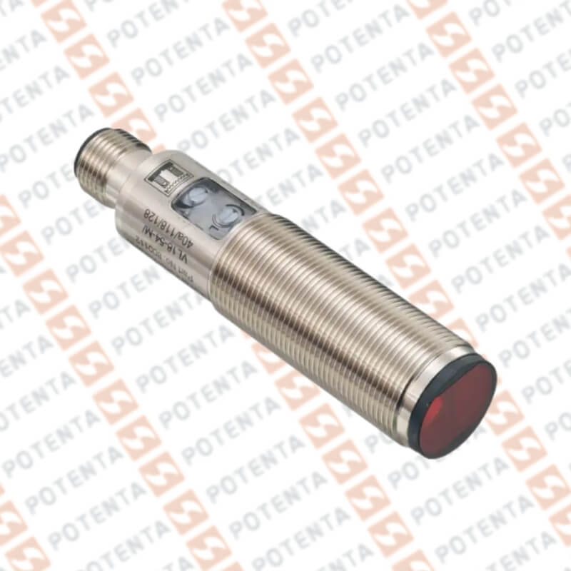 Sensor foto reflex m18 metal, 4m, 10-30Vdc, push-pull, Con=m12-4p, ip67, P+F