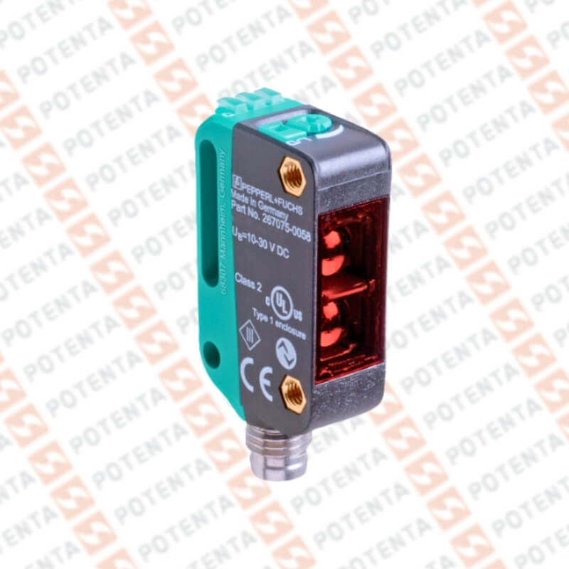 Sensor foto reflex rectangular, 7.5m, 10-30Vdc, 2push-pull iolink, Con=m8-4p, ip69k, P+F