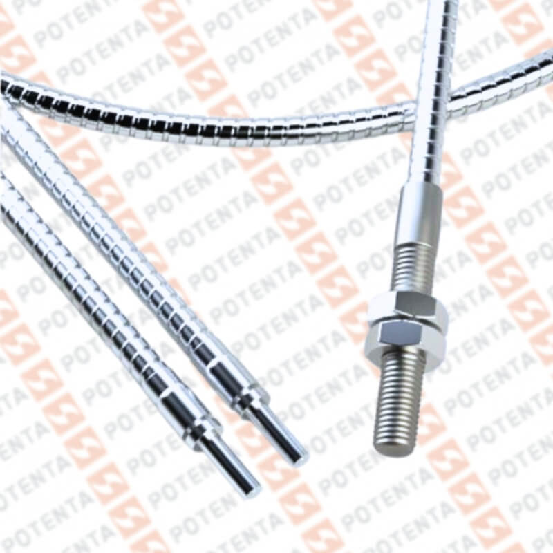 Accesorio Fibra optica difusa, malla SS, m8, d=3.2mm, l=0.9m, Tritronics
