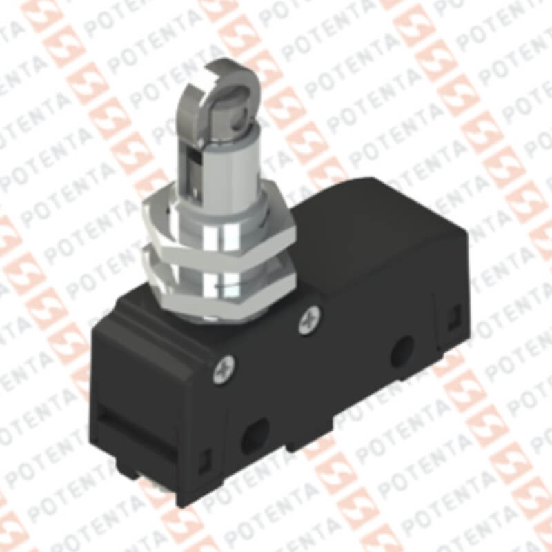 Final carrera MK, actuador piston rodillo, no+nc, 250Vac 3a, spdt, terminal, Pizzato