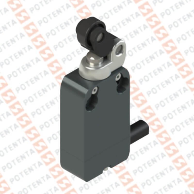 Final carrera NAB, actuador palanca rodillo, no+nc, 250vac 3a, cable 2m, ip67/69k, Pizzato