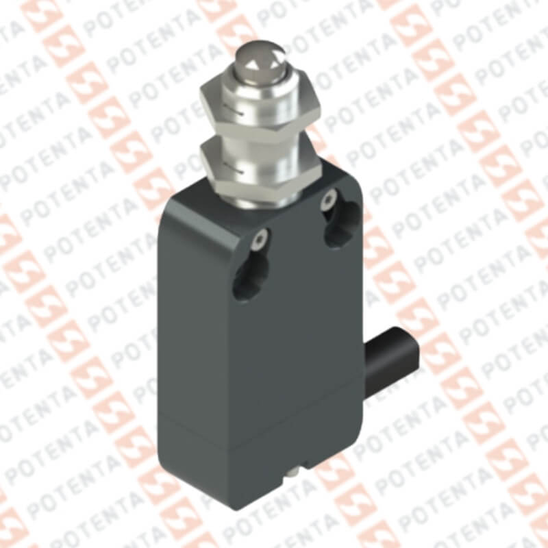 Final carrera NAB, actuador pisto cojinete cabeza, no+nc, 250Vac 3a, Cab=2m, ip69k, Pizzato
