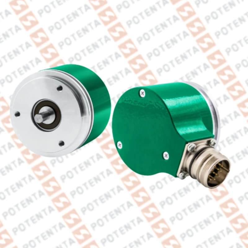 Encoder incremental IQ58, eje/sal=10mm, 5/11-30Vdc, programable 1a16384ppr, pp/ld ab0-neg m23-12p Lika