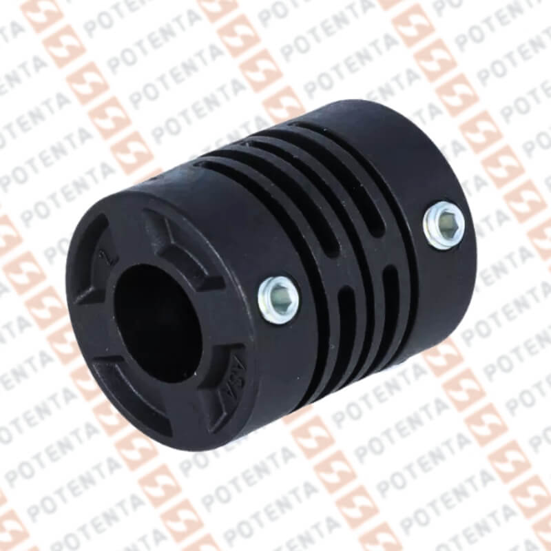 Acople plastico, eje=10x10mm, d/externo=22mm, l=26.2mm, Omron