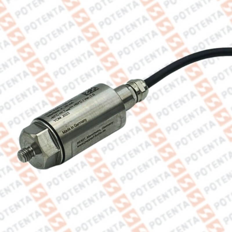 Sensor vibracion, 18-30vdc, 0-16mm/s, 4-20ma, -40...125°C, atex, Cab=10m, ip67, P+F