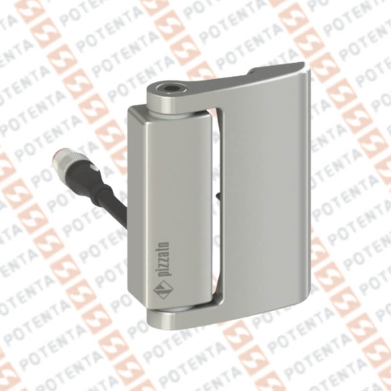 Interruptor bisagra seguridad actuador derecha, 250vac, no+nc, cab=20cm m12-5p lateral, Pizzato