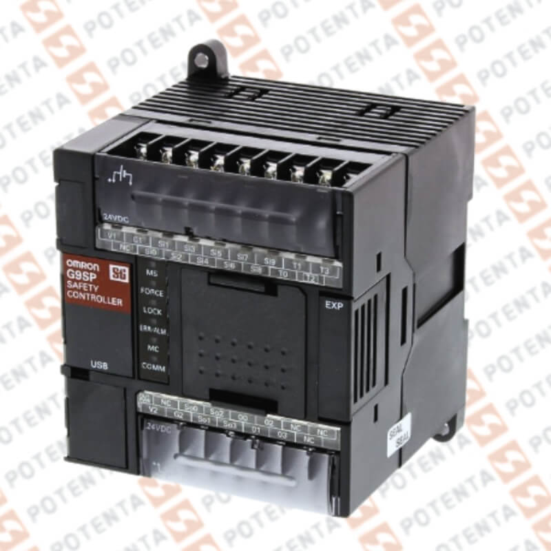 Controlador seguridad programable, plc, 24vdc, 10ent seg, 4sal seg, Omron