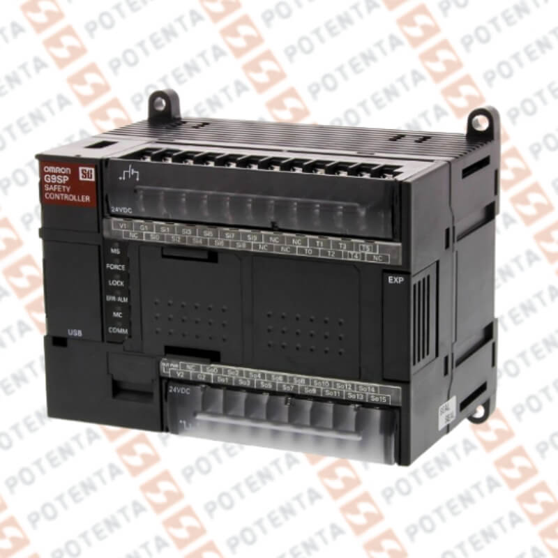 Controlado seguridad programable, plc, 24vdc, 20ent seg, 8sal seg, Omron