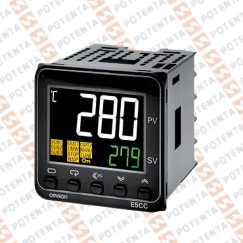 Controlador temperatura/proceso, 48x48mm, universal, 100-240Vac, rele, 2universal, c/serial485, Omron