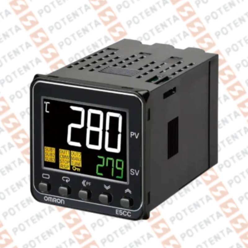 Controlador temperatura/proceso, 48x48mm, universal, 24Vdc/Vac, rele, 2universal, terminal, Omron