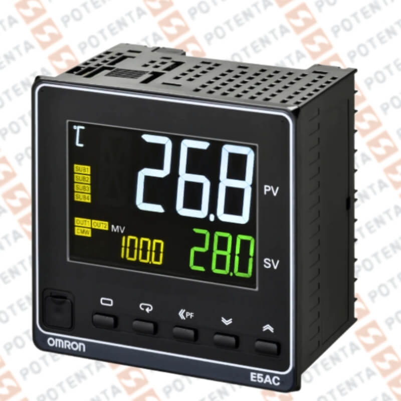 Controlador temperatura/proceso, 96x96mm, universal 100-240vac, ssr/rele, 4alarma, terminal, Omron