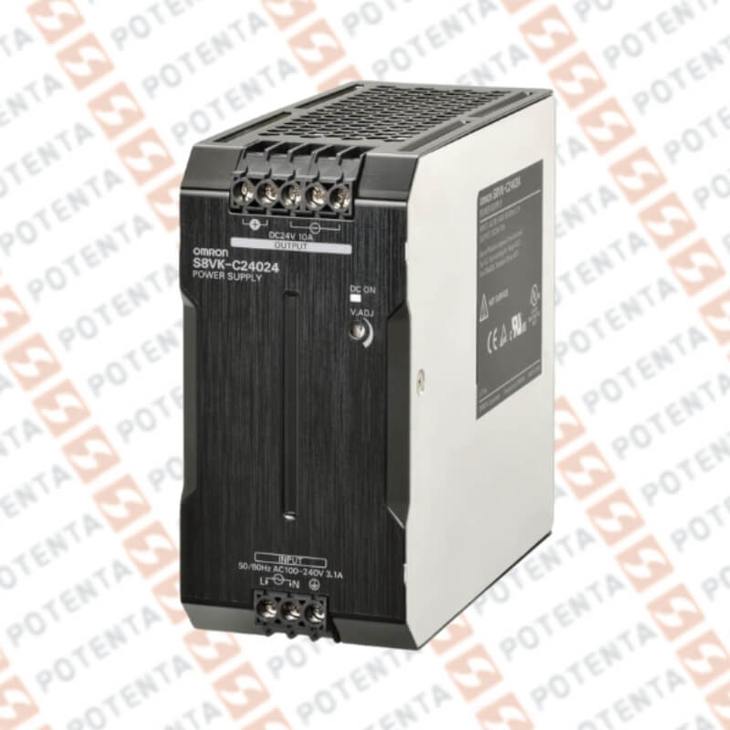 Fuente alimentacion, 1F, modo switch, 100…240Vac, 10A, 24Vdc terminal, riel din, Omron