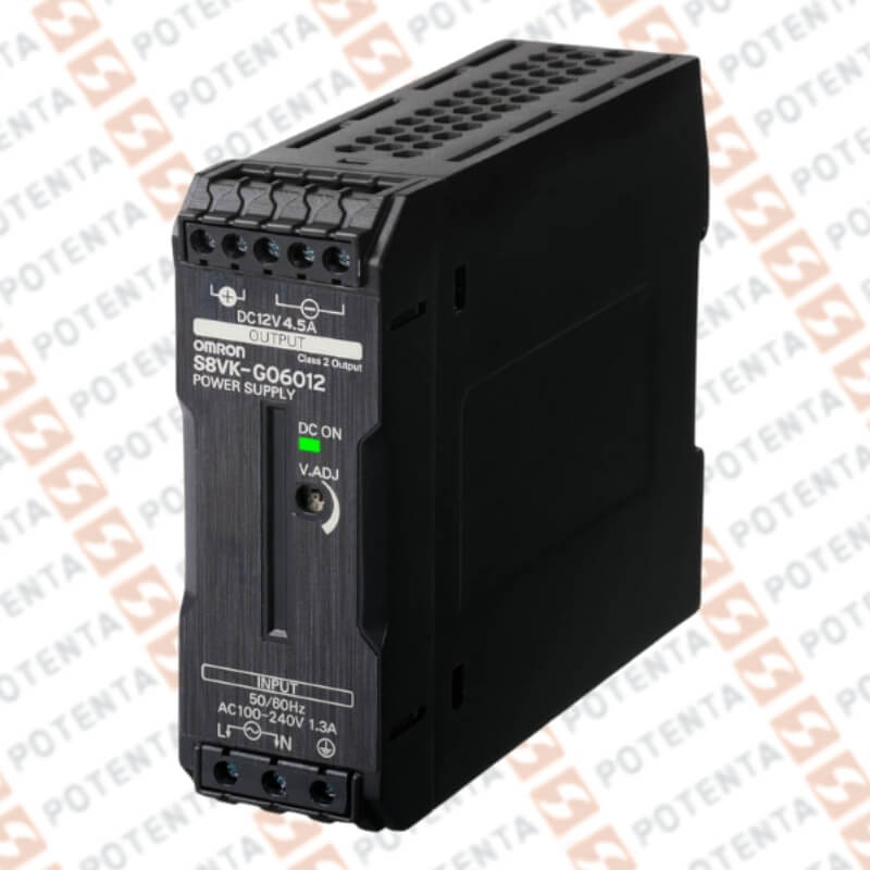 Fuente alimentacion 1F, modo switch, 100-240Vac, 4.5A, 12Vdc, terminal, riel din, Omron