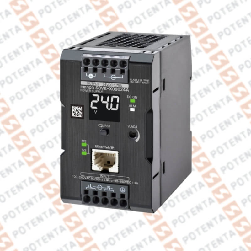 Fuente alimentacion, 1F, modo swich, 100-240Vac, 3.75A, 24Vdc, Ethernet/ip-modbus, Omron