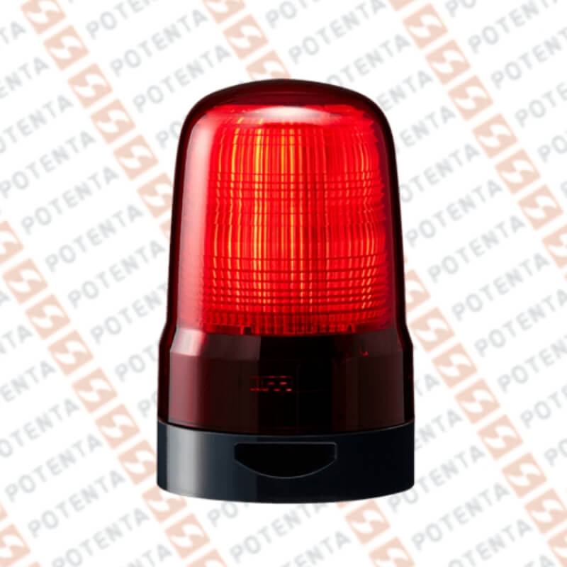 Baliza SL, led rojo intermitente/continuo, 80mm, 12-24Vdc, 88db, terminal, ip66, Patlite