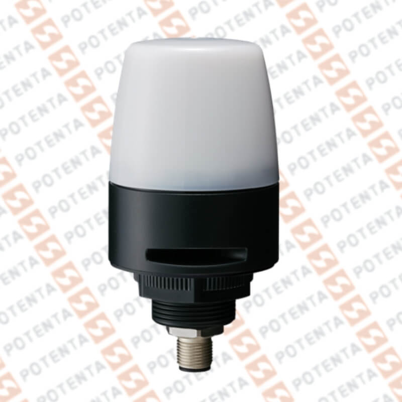 Luz indicación NE, d=52mm, 7 colores/sonido, 24Vdc push-pull/4-20mA Io-likn m12-8p Patlite