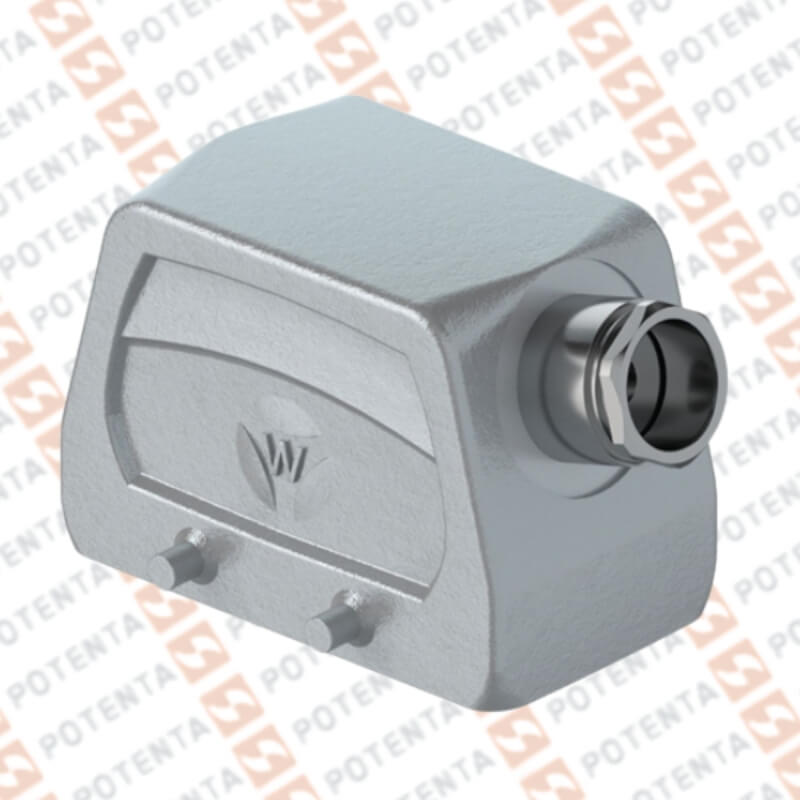 Capota S10 metal, 2n-sujecion entrada lat con prensaestoma m20 ip54, Wieland