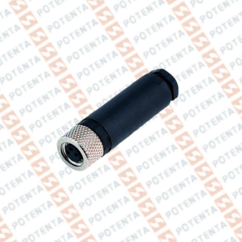 Conector armable hembra, m8-4p recto, ip67 P+F