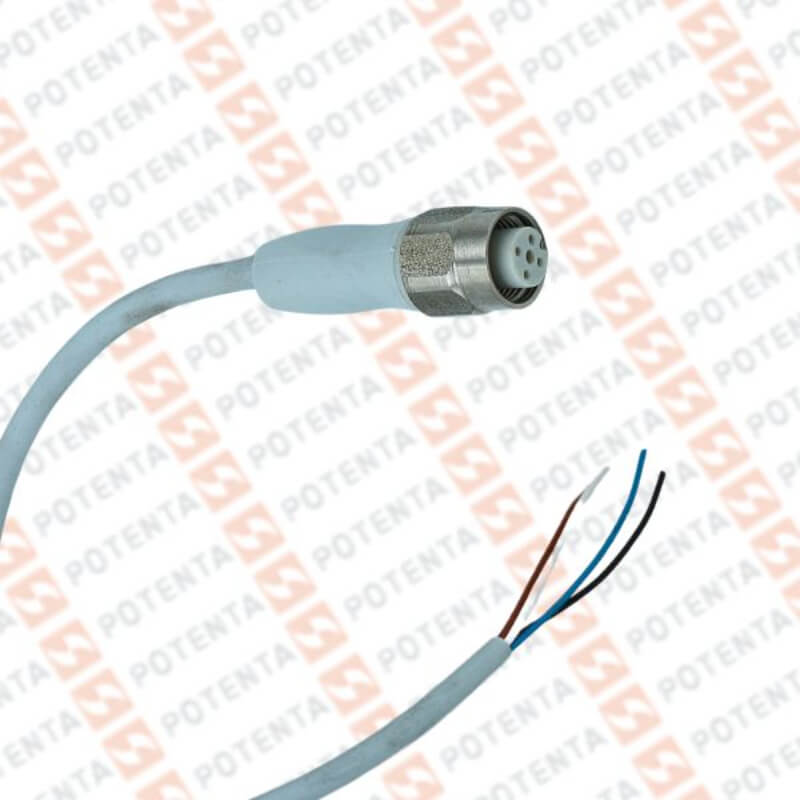 Cable Conenctor hembra, 10m, m12-4p recto, ecolab, ip69, P+F