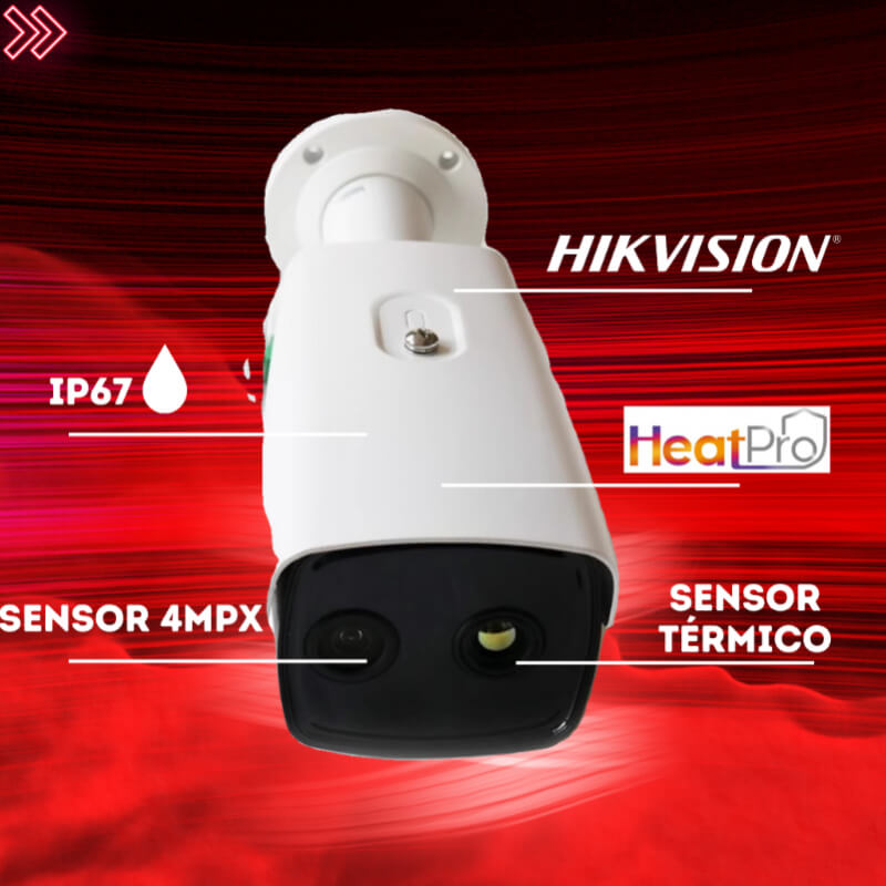 Cámara Térmica Hikvision DS-2TD2617-10/QA: Protección Avanzada con Inteligencia Artificial para Seguridad Crítica