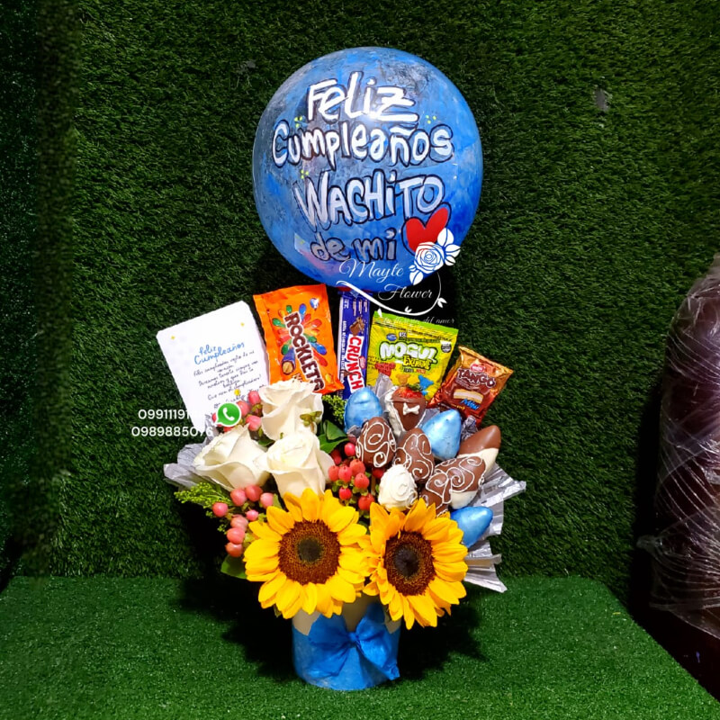 Box con Rosas y fresas