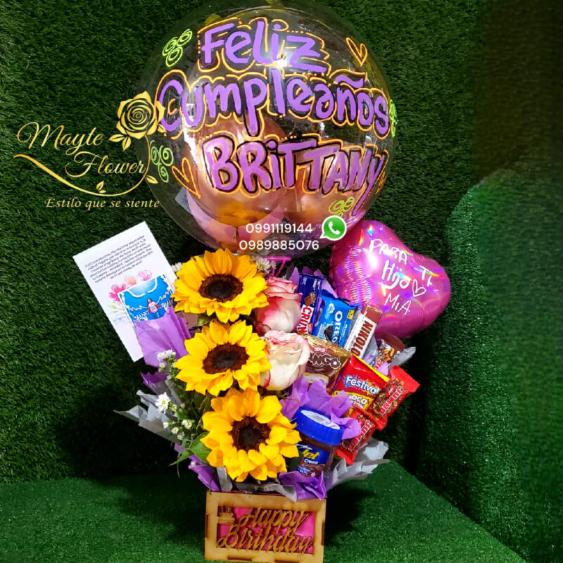 Detalle en Caja y Flores