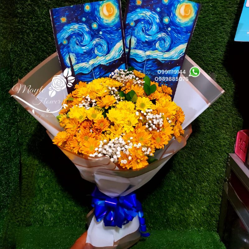 Flores Amarillas Margaritas Van gogh