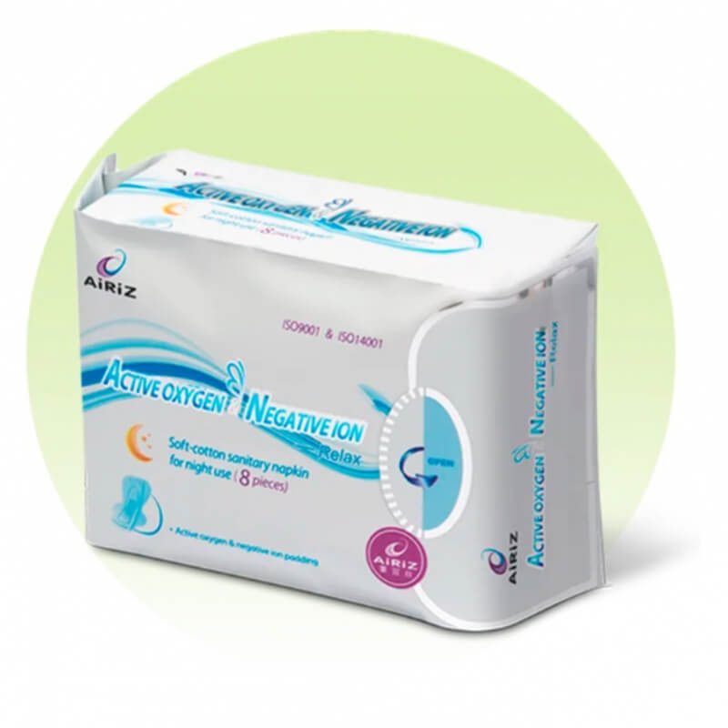 Toalla sanitaria para la noche marca Airiz