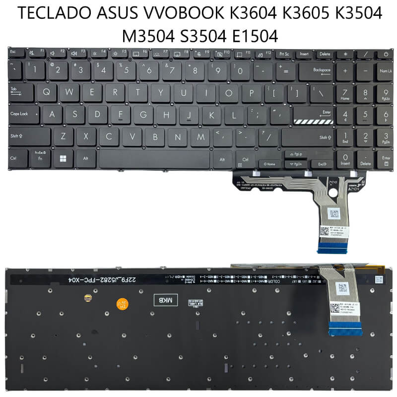 TECLADO ASUS Vivobook K3604 K3605 K3504 M3504 S3504 E1504