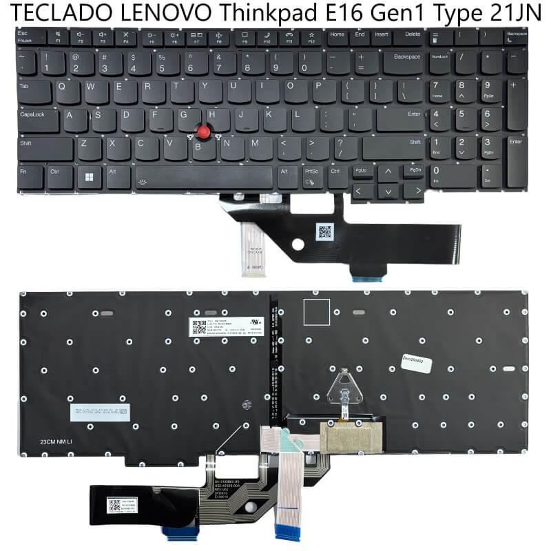 TECLADO LENOVO Thinkpad E16 Gen1 Type 21JN 21JQ 21JT 21JU
