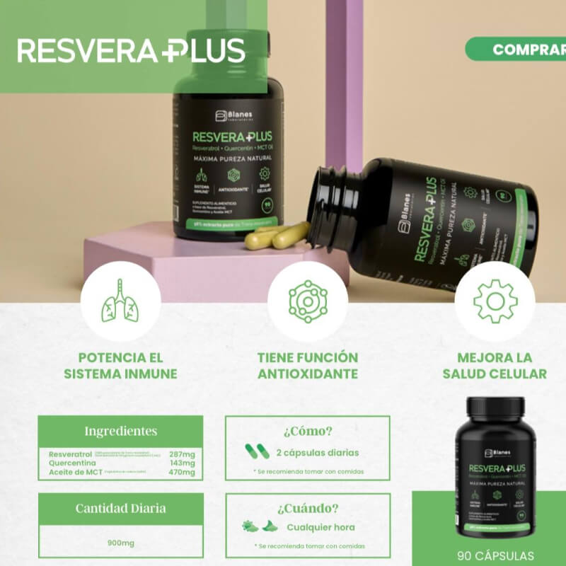 RESVERA PLUS antioxidante natural