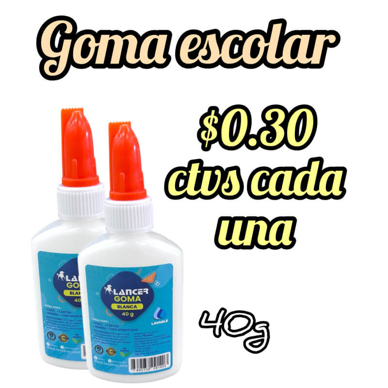 GOMA ESCOLAR 40 gr