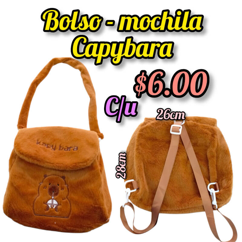 BOLSO- MOCHILA CAPYBARA