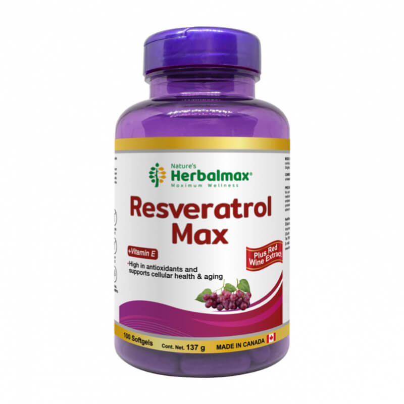 RESVERATROL MAX SOFTGEL 1370 mg ENVASE X 100