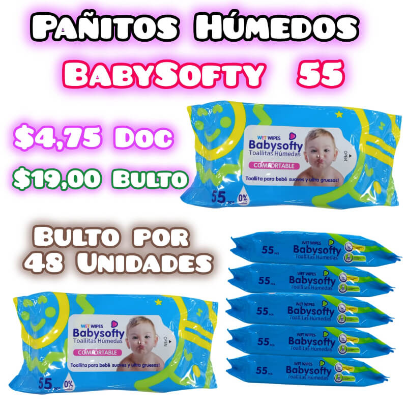 PAÑITOS BABYSOFTY X 55