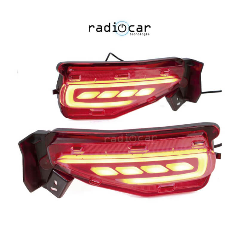 Guias Led Posterior Toyota Fortuner guardachoque
