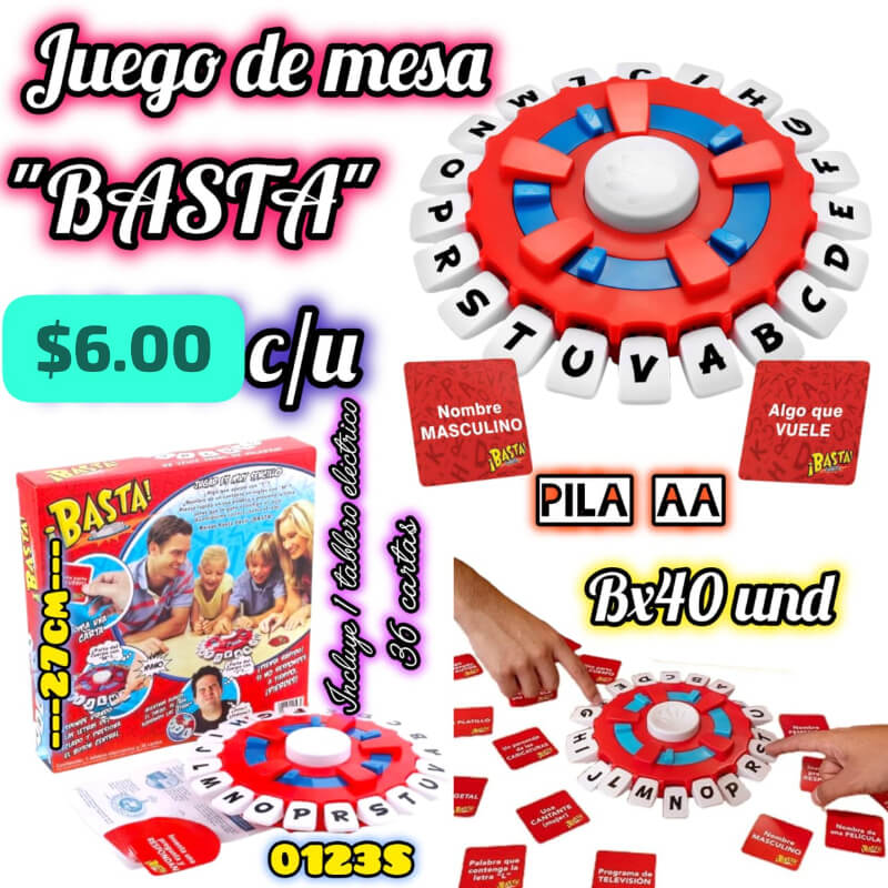 JUEGO DE MESA BASTA